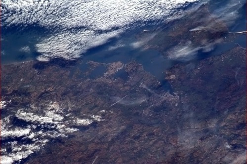 International Space Station (ISS) View of Portsmouth by Chris Hadfield