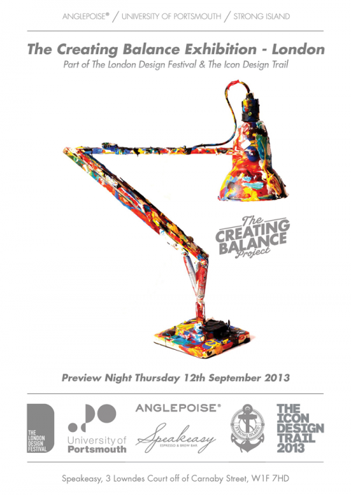 Anglepoise, The University of Portsmouth and Strong Island Present The Creating Balance Exhibition