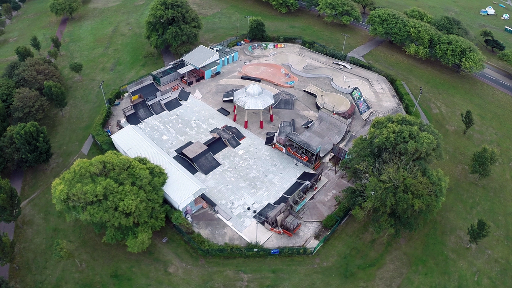 Southsea Skatepark by Hampshire Aerial Photos