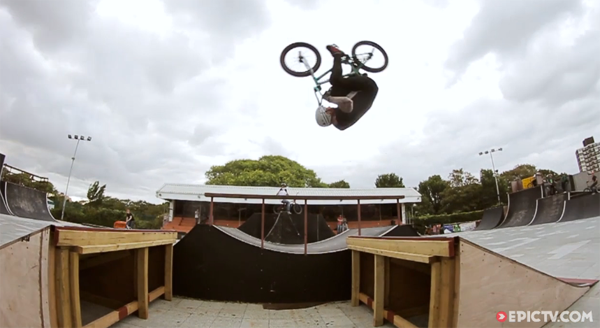 Mark Webb, Jack Watts and Troy Hayward at the Southsea Skatepark