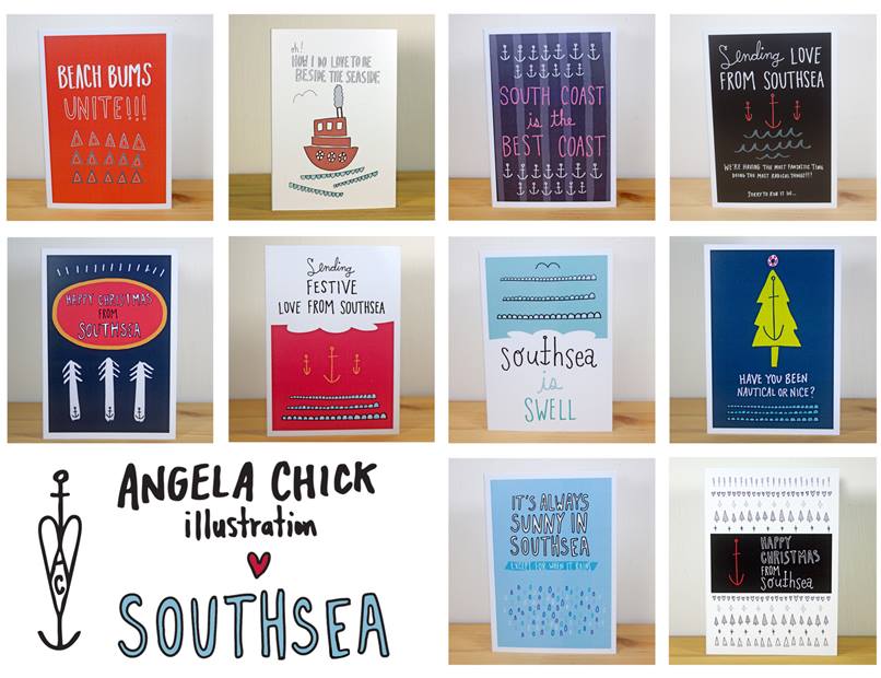 Angela Chick Southsea Christmas Cards