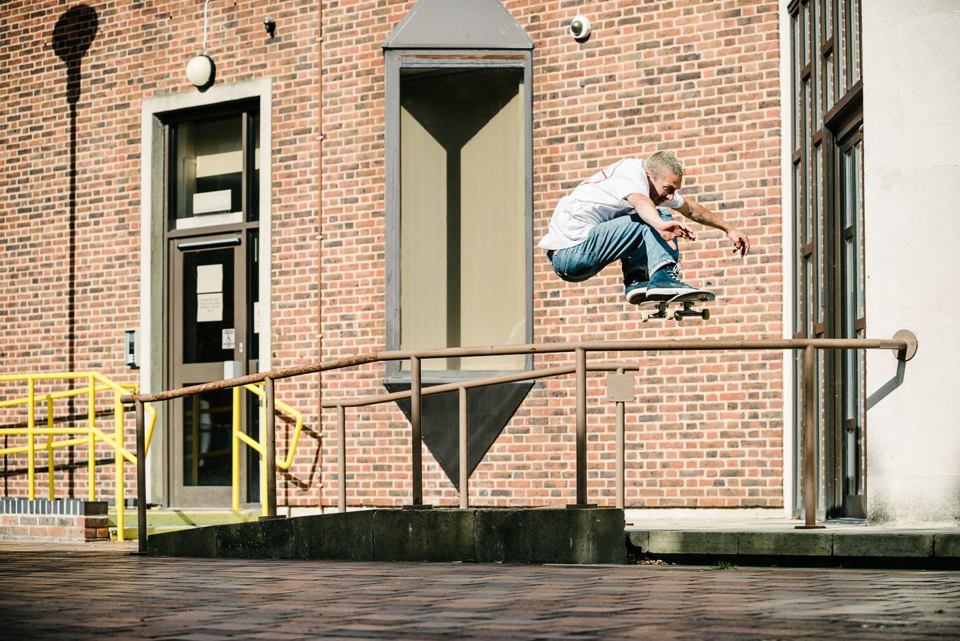 Paul Grund, ollie. Photo: Sam Ashley.