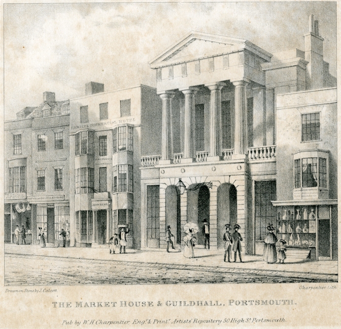 Market House and Guildhall by Calcott, published by Charpentier