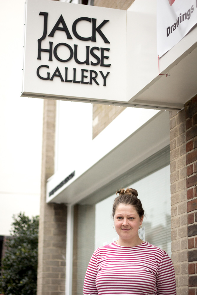 Anna outside Jack House Gallery