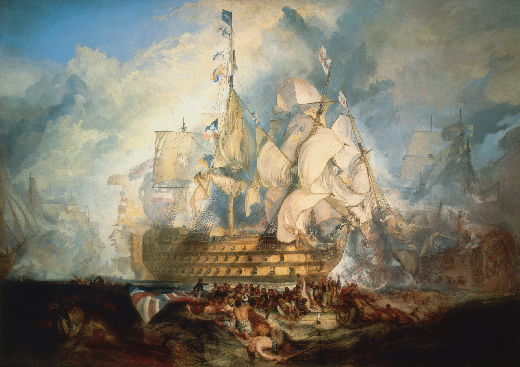 The Battle of Trafalgar by J. M. W. Turner (1822)