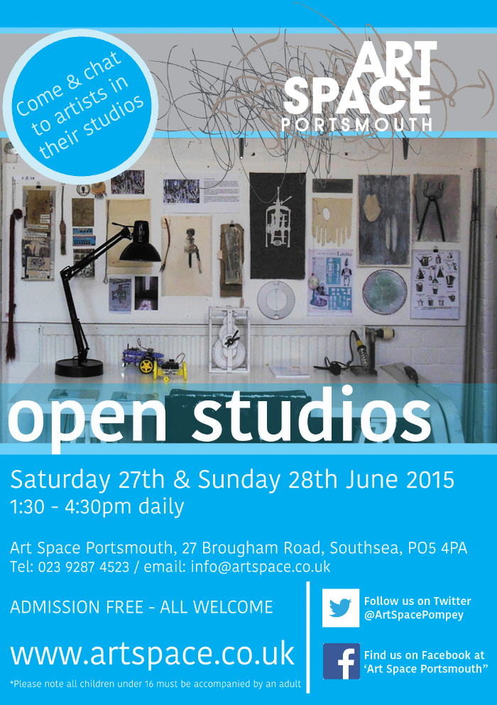 Art Space Portsmouth Open Studios Weekend 27th & 28th June