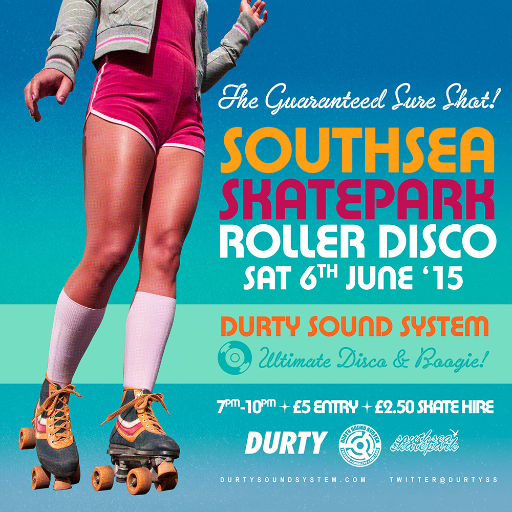 Durty Sound System at Southsea Skatepark Roller Disco Tonight