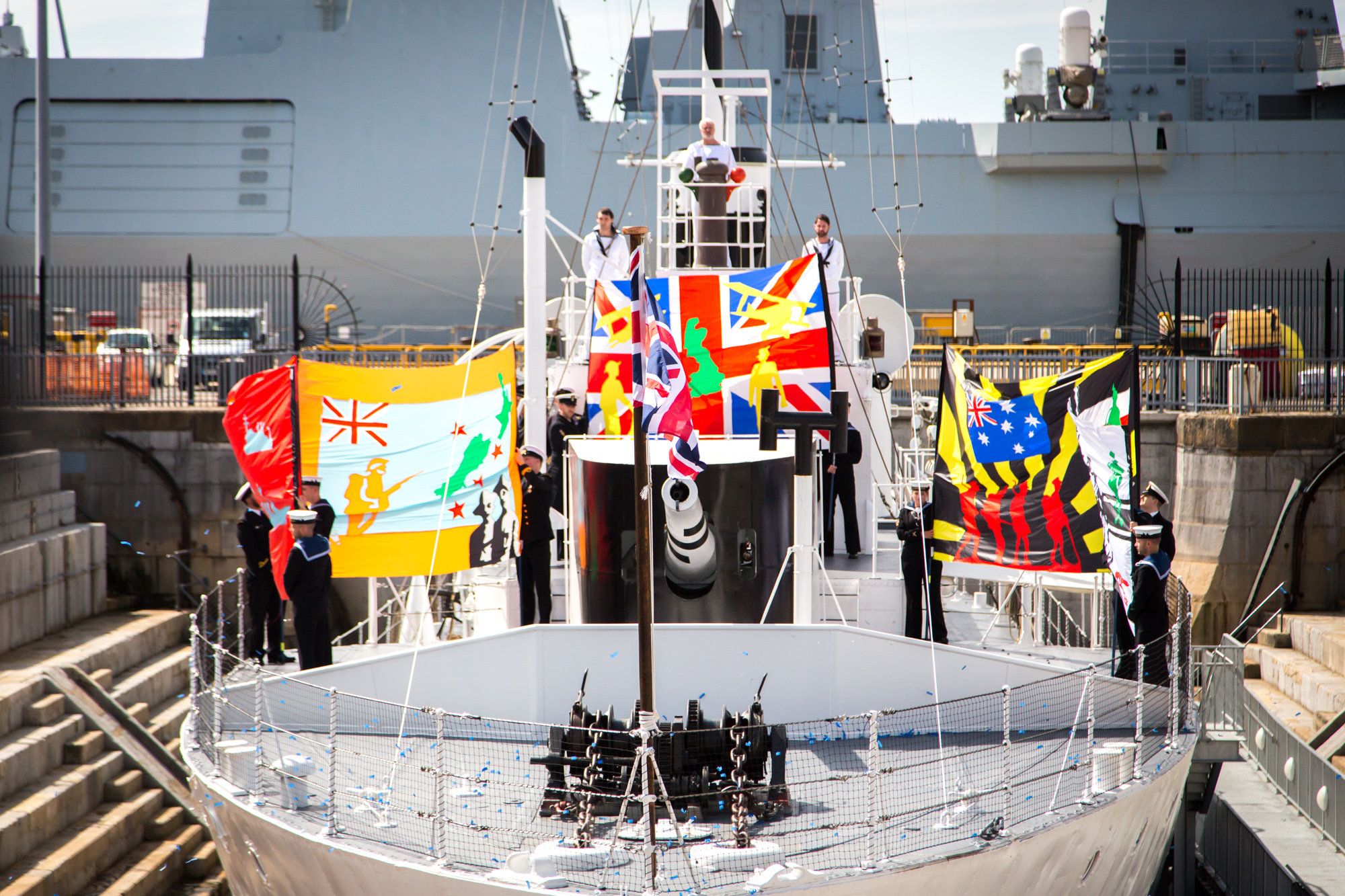 Theatre of Gallipoli, the Opening of HMS M.33 (17)