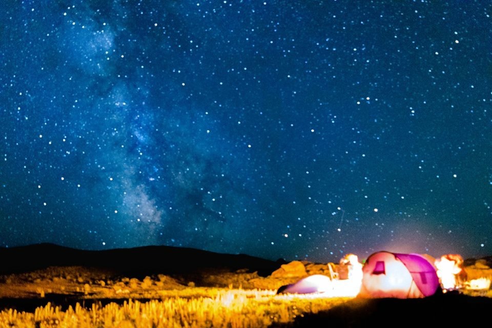 The beautiful Mongolian night sky