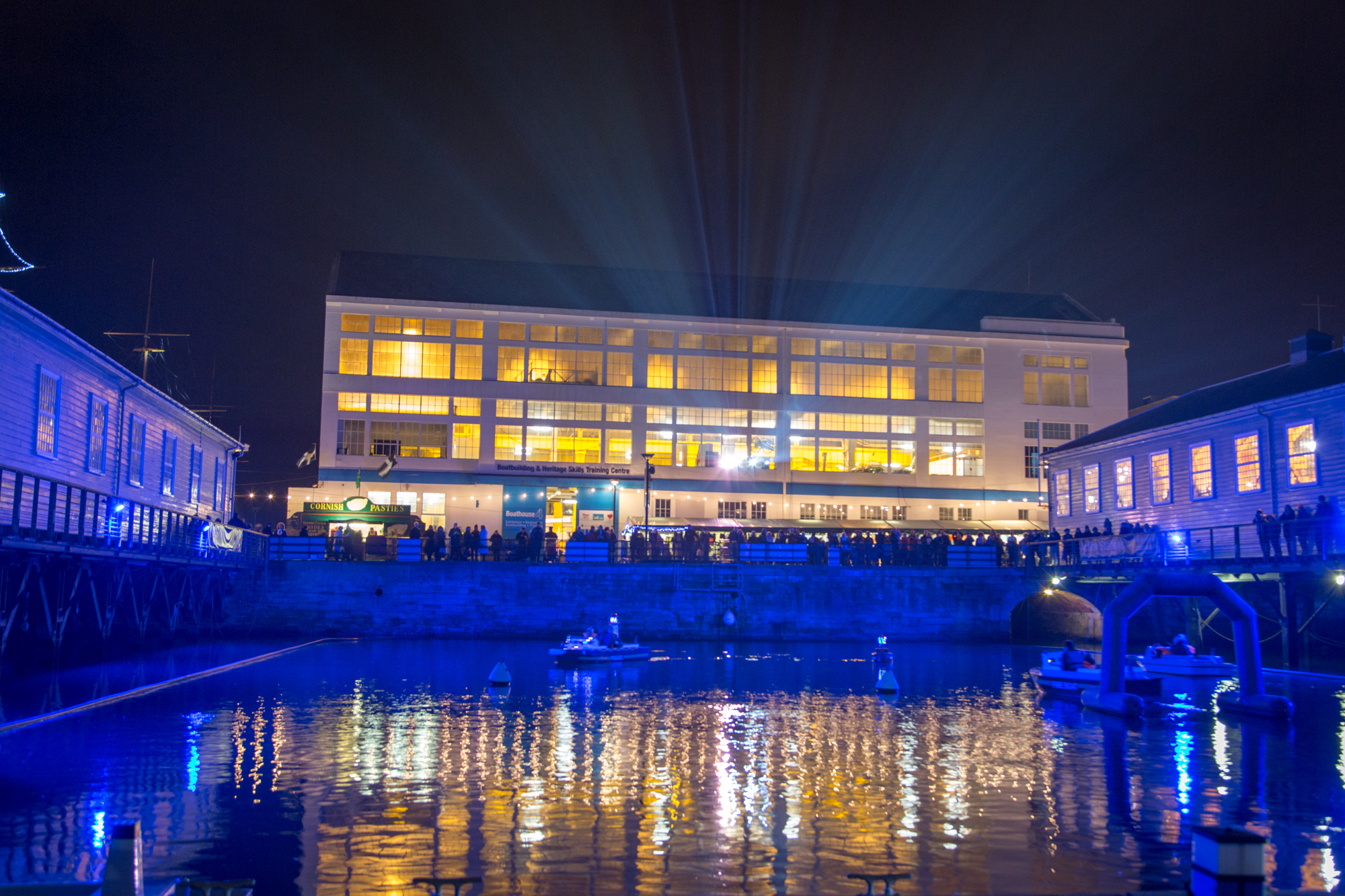 'I Saw Three Ships' Interactive Illuminations at Portsmouth Historic Dockyard