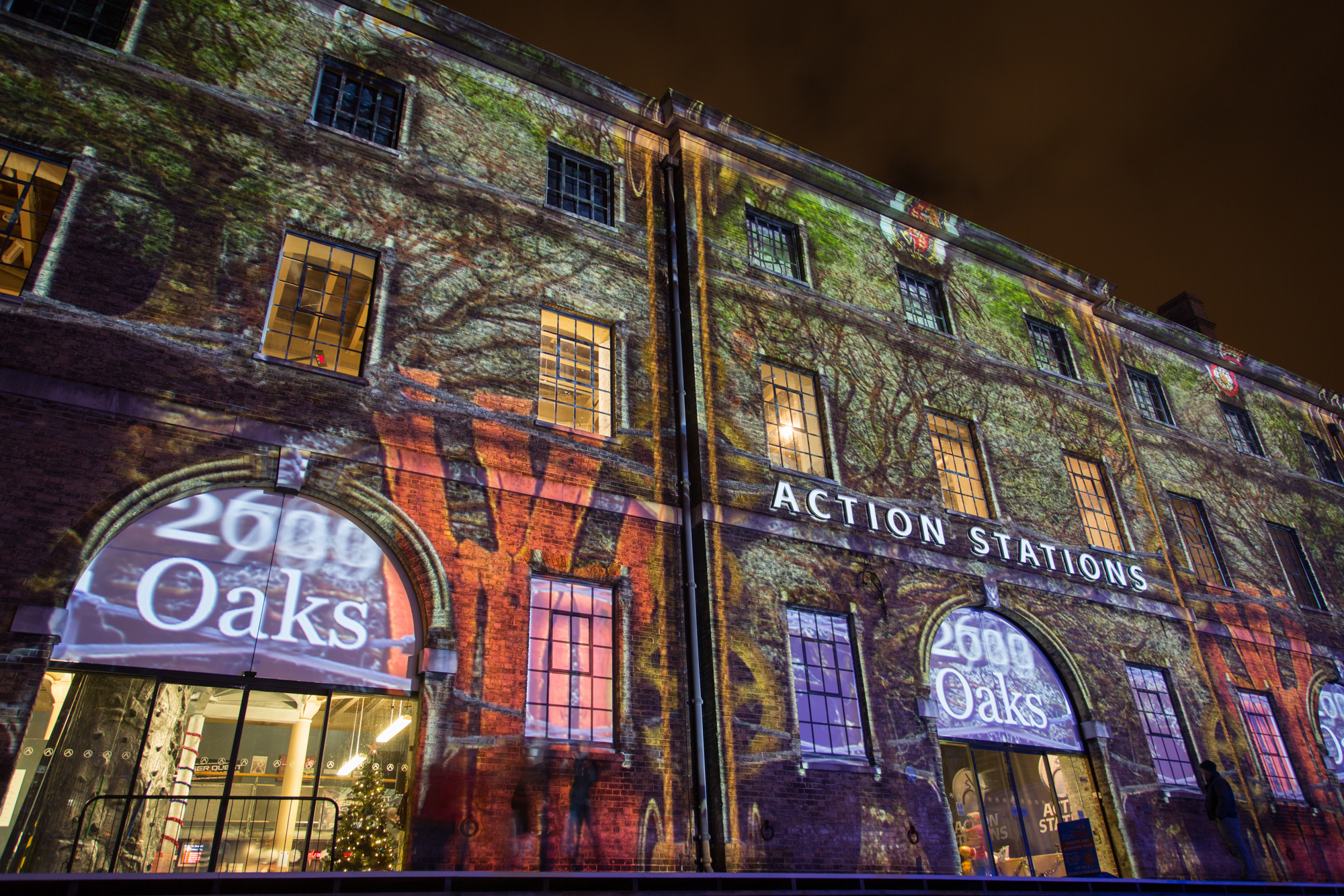 'I Saw Three Ships' Interactive Illuminations at Portsmouth Historic Dockyard