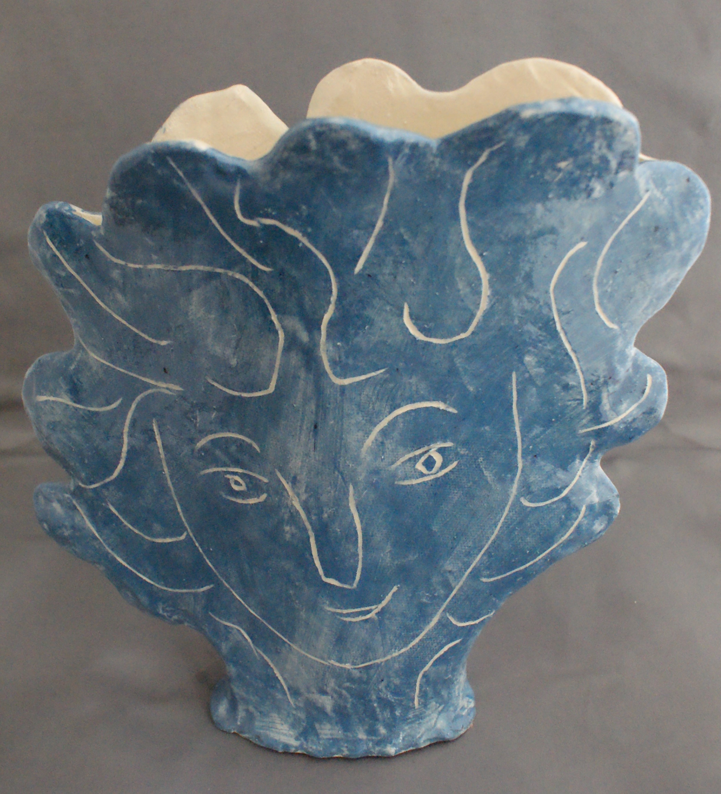 Face Vase, ceramic by Diana Wren