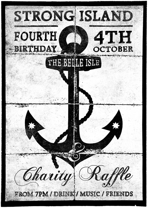 Strong Island 4th Birthday Poster