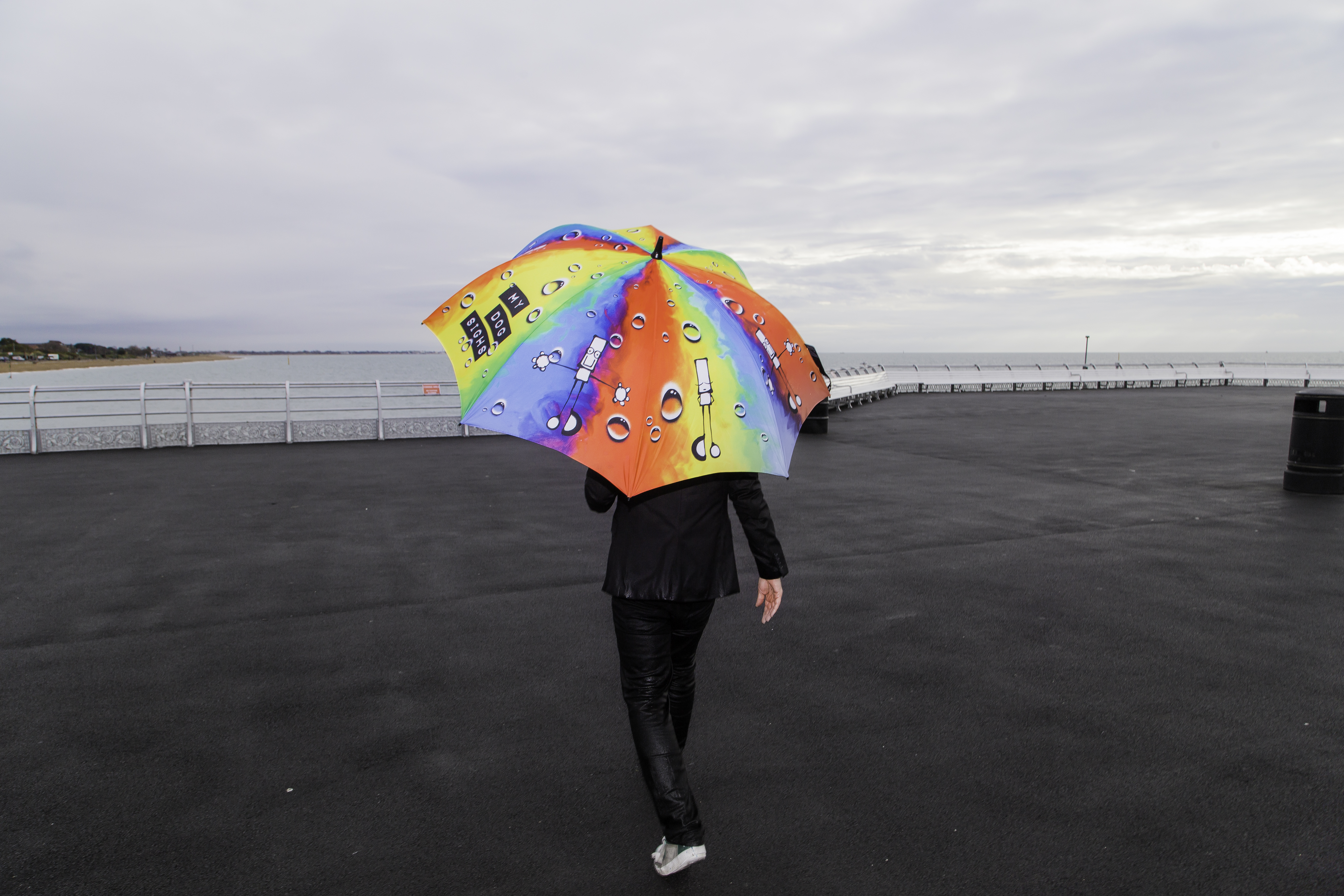 My Dog Sighs Umbrella by Jack Daly