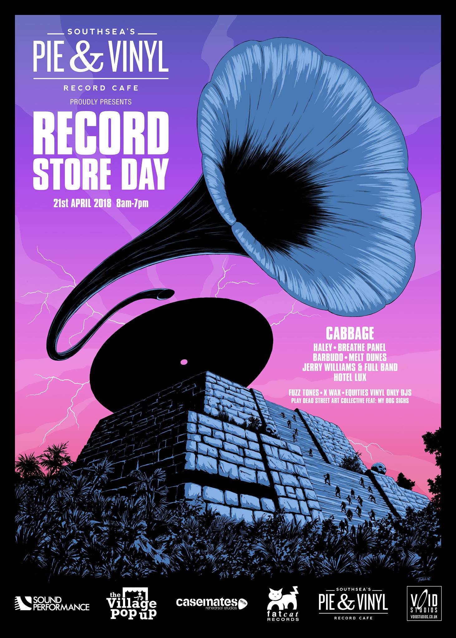 Pie & Vinyl Record Store Day 2018 poster