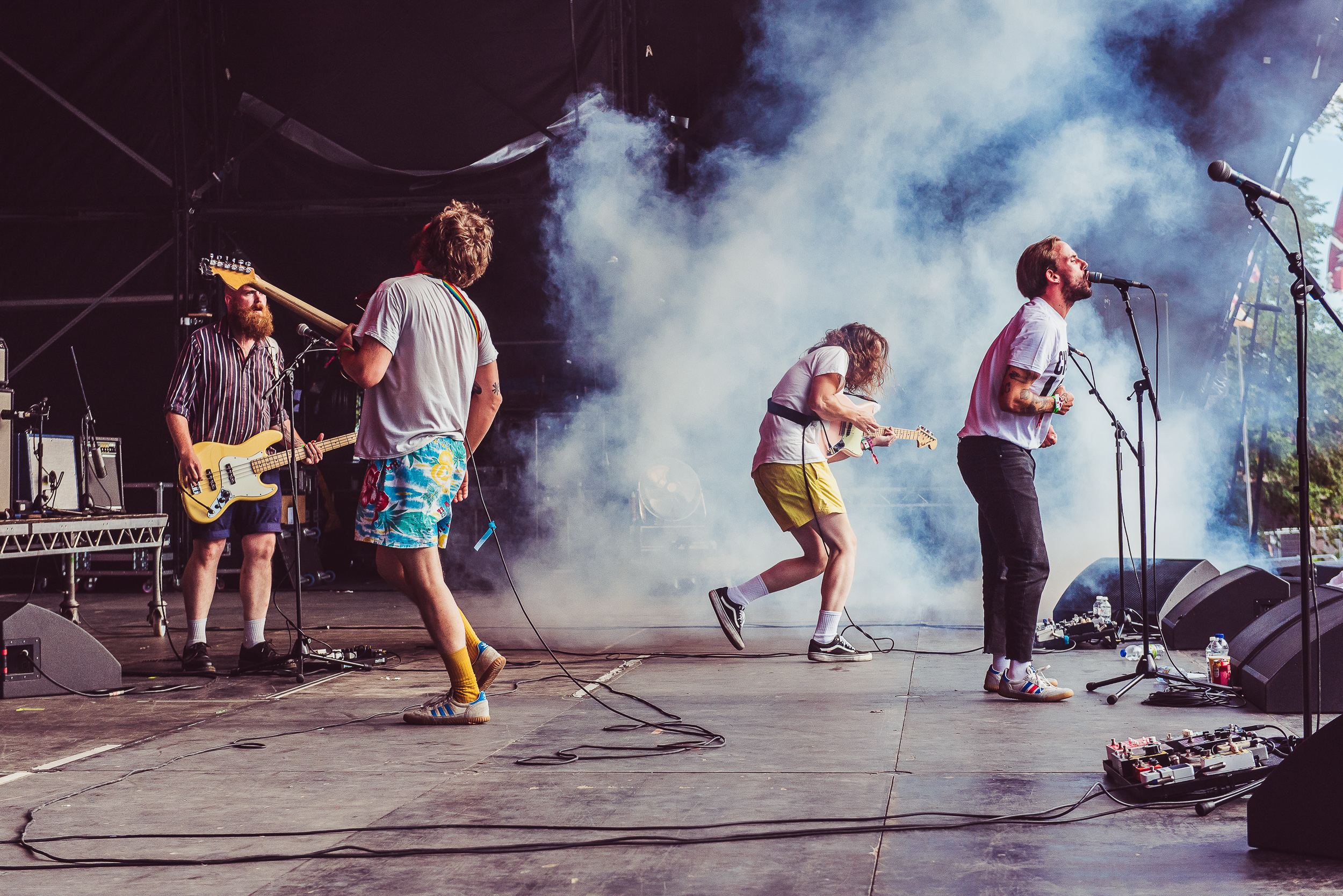 The Idles playing the main stage at Bestival 2018