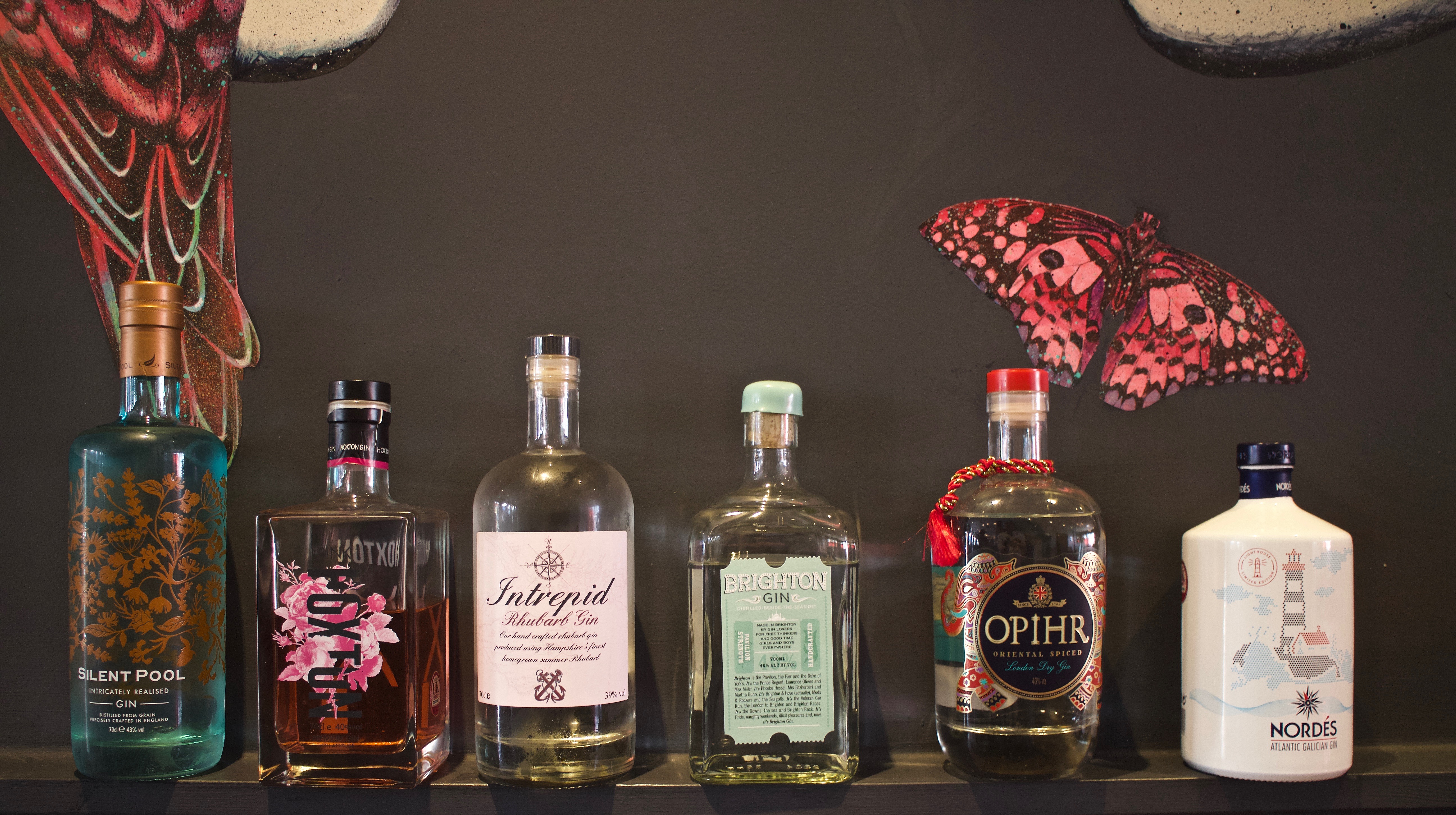 A snapshot of the Marmion's Gin selection