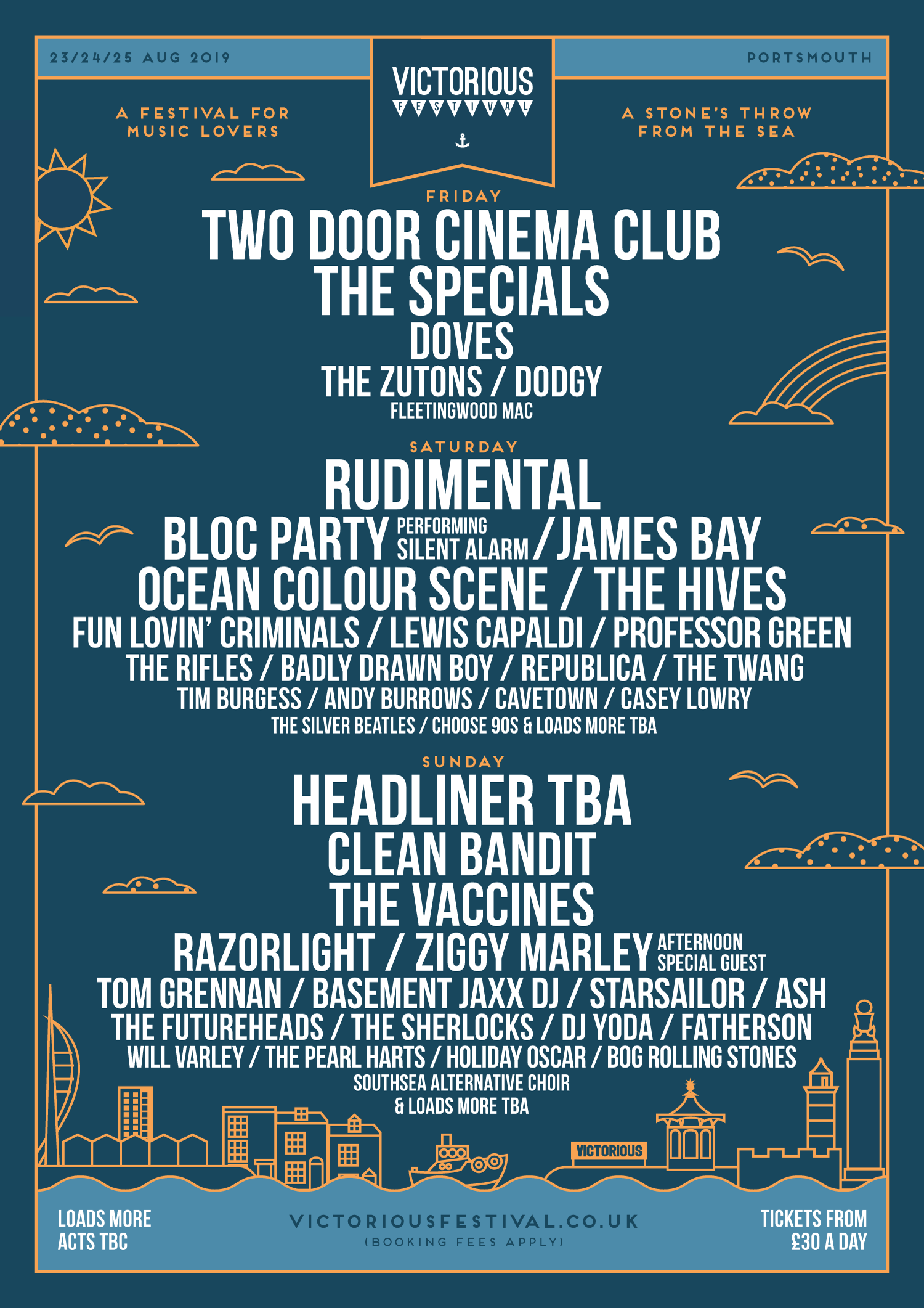 Victorious Festival Line up poster