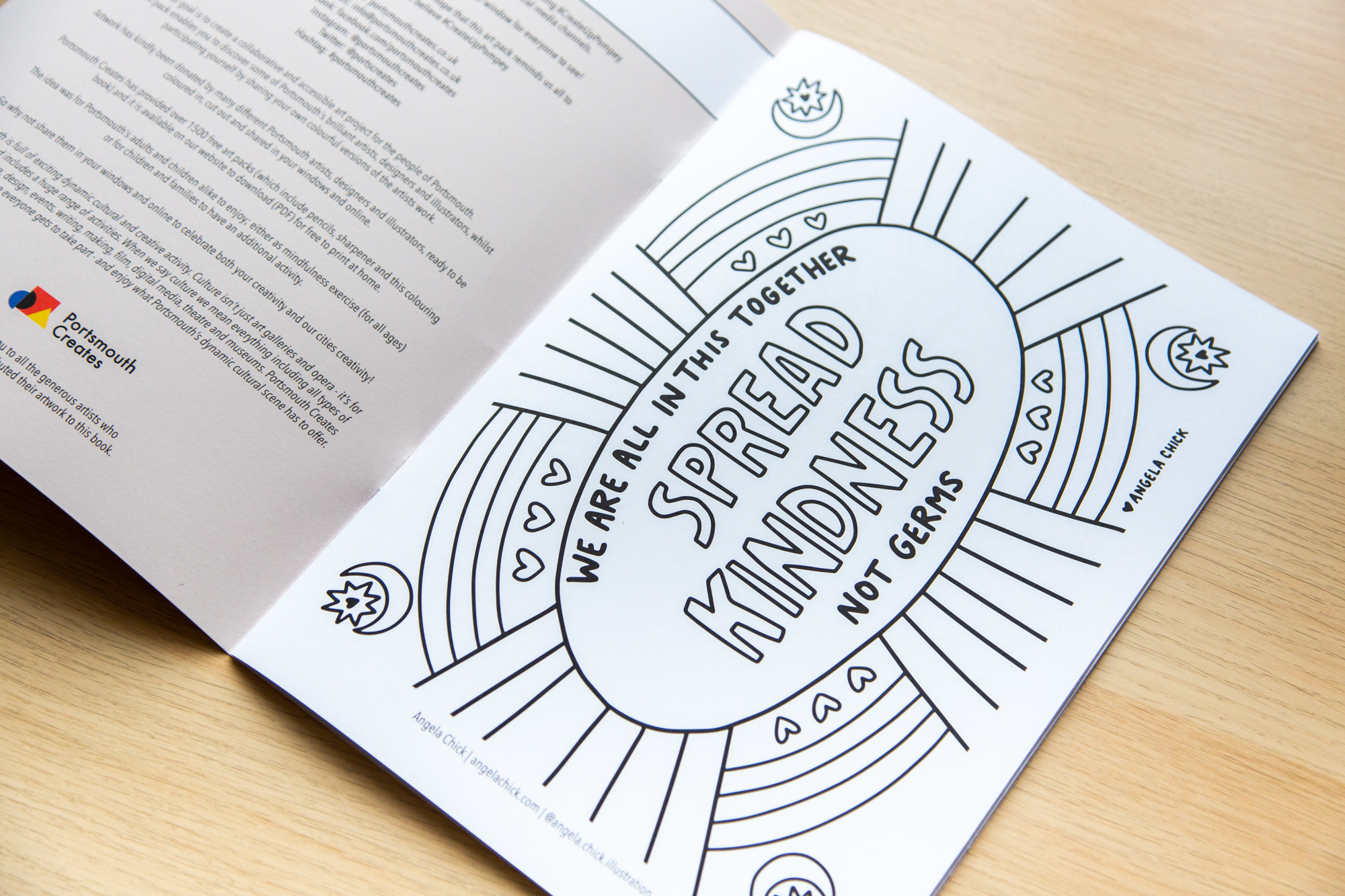 Portsmouth Creates - Community Artists Colouring Book