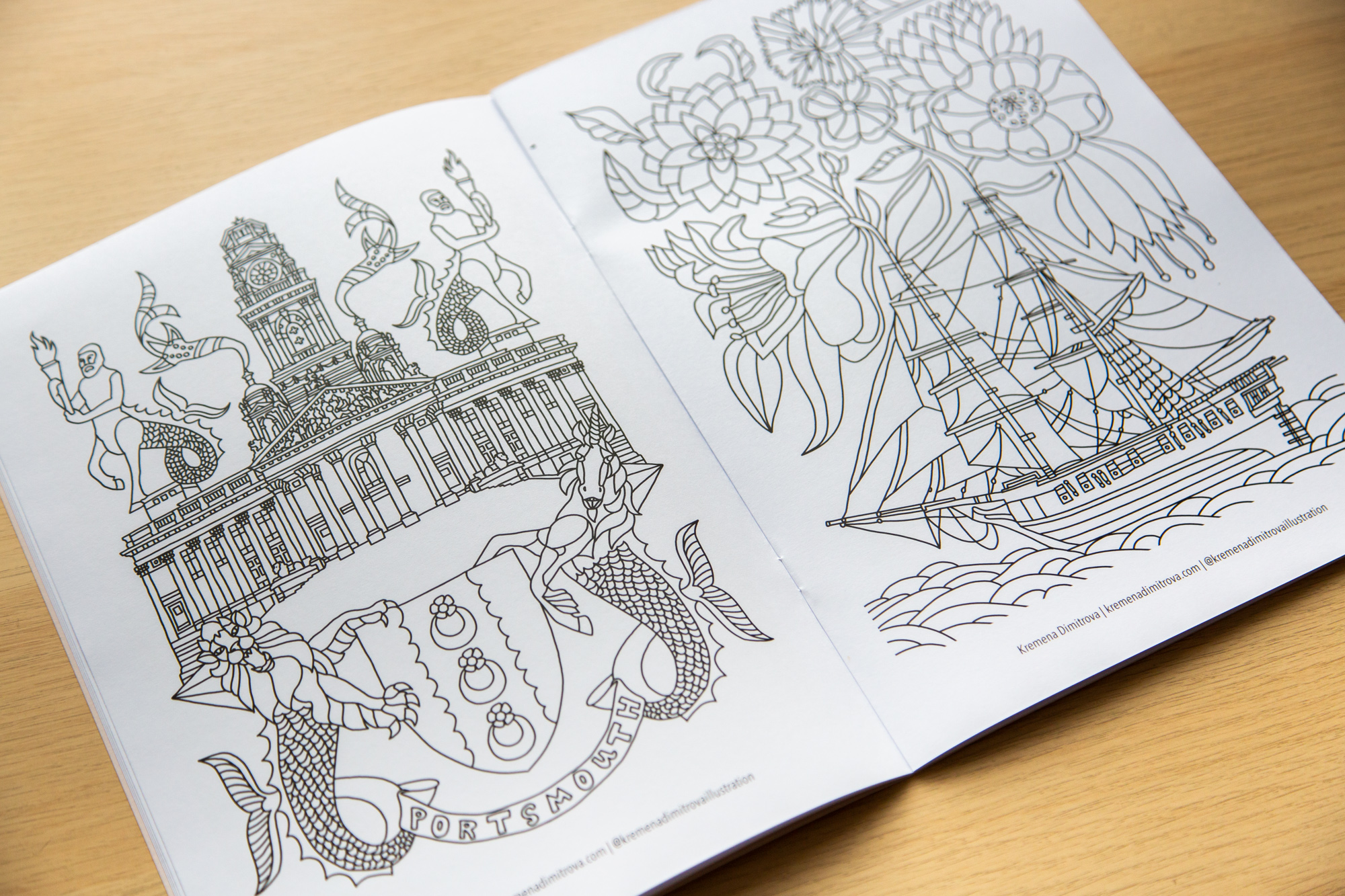 Portsmouth Creates - Community Artists Colouring Book