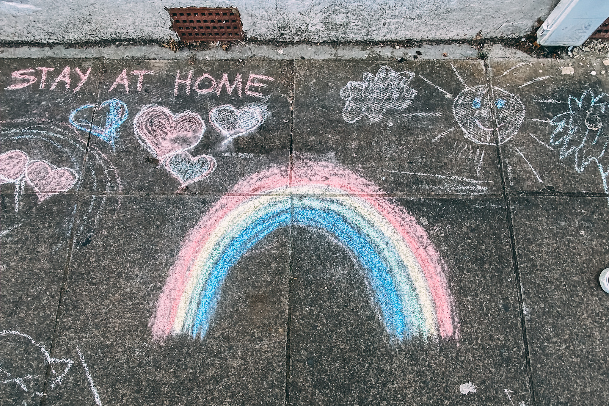 Chalk Artwork on the Pavement